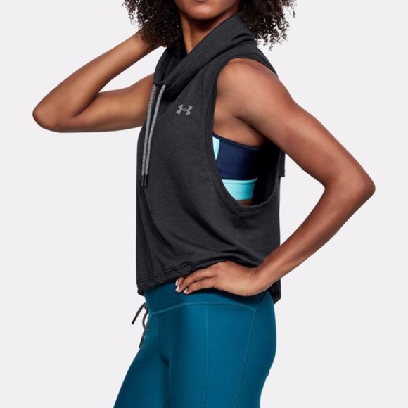 Under Armour Featherweight Fleece Sleeveless Funnel Neck - Picture 4 of 9